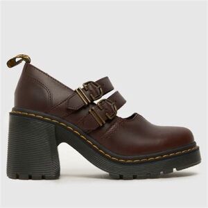 Dr. Martens Evie Leather Mary Jane Heeled Shoes